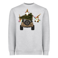 Gnomes Truck Car  Christmas Heavyweight Sweatshirt | Teevron