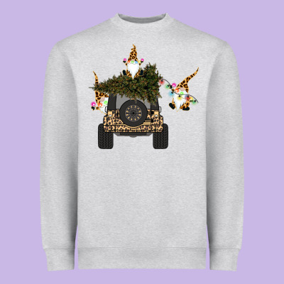 Gnomes Truck Car  Christmas Heavyweight Sweatshirt Designed By Bettercallsaul