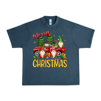 Midnight Navy merry christmas gnomes truck Urban Heavy Tee - MaliasSmallBusiness