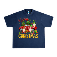 Navy merry christmas gnomes truck Urban Heavy Tee - MaliasSmallBusiness