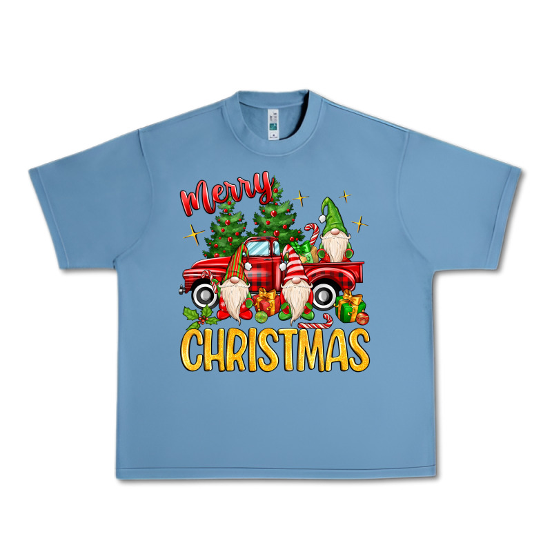 Merry Christmas Gnomes Truck Urban Heavy Tee by MaliasSmallBusiness | Teevron