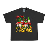 Pigment Black merry christmas gnomes truck Urban Heavy Tee - MaliasSmallBusiness
