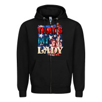 Black thats my lady 4th of july Zipper Hoodie - CowGirlArtShop