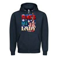 Navy thats my lady 4th of july Zipper Hoodie - CowGirlArtShop