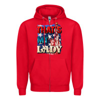 Red thats my lady 4th of july Zipper Hoodie - CowGirlArtShop