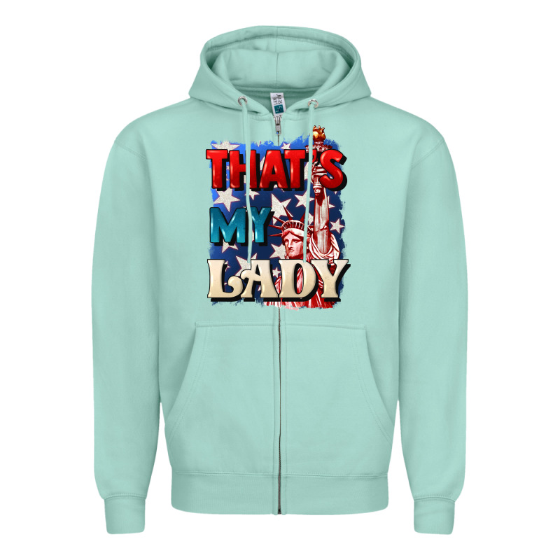 Thats My Lady 4th Of July Zipper Hoodie by CowGirlArtShop | Teevron