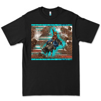 Black western rodeo bullfighter serape leopards turquoise's gliterrs Premium Tee - BarkalooDesign