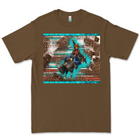 Cacao western rodeo bullfighter serape leopards turquoise's gliterrs Premium Tee - BarkalooDesign