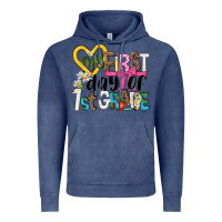 Vintage Denim my first day of 1st grade Vintage Hoodie - NancyCooperArtShop