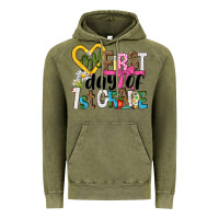 Vintage Olive my first day of 1st grade Vintage Hoodie - NancyCooperArtShop