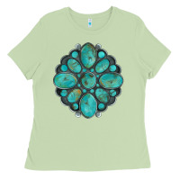 Matcha turquoise gemstone Ladies Tee - Artiststas