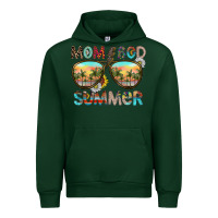 Forest Green Mom Bad Summer Urban Hoodie - CowhideDigitalArt