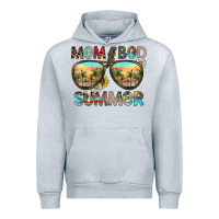 Heather Grey Mom Bad Summer Urban Hoodie - CowhideDigitalArt