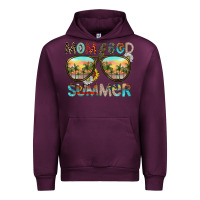 Mauve Wine Mom Bad Summer Urban Hoodie - CowhideDigitalArt