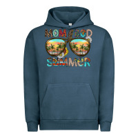 Pigment Midnight Navy Mom Bad Summer Urban Hoodie - CowhideDigitalArt