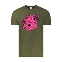 Vintage Olive ribbon patch Vintage Tee - JahusDesignShop