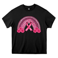 Black breast cancer rainbow Heavy Core Tee - AdoDesignShop