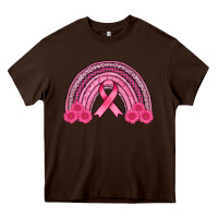 Chocolate Brown breast cancer rainbow Heavy Core Tee - AdoDesignShop