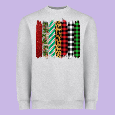 Christmas Brushstrokes Heavyweight Sweatshirt Designed By Bettercallsaul