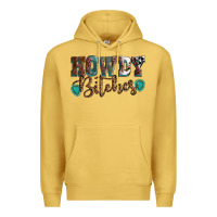 Antique Gold Howdy bitches mother's day Premium Hoodie - HowdyJamesFarm