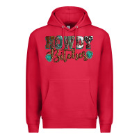 Cardinal Howdy bitches mother's day Premium Hoodie - HowdyJamesFarm
