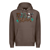 Coffee Howdy bitches mother's day Premium Hoodie - HowdyJamesFarm