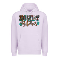 Lilac Howdy bitches mother's day Premium Hoodie - HowdyJamesFarm