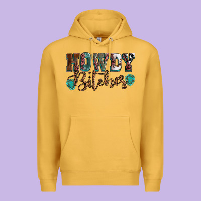 Howdy Bitches Mother's Day Premium Hoodie Designed By Howdyjamesfarm