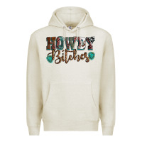 Oatmeal Heather Howdy bitches mother's day Premium Hoodie - HowdyJamesFarm