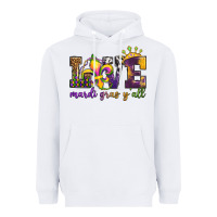 White love. ardi gras y'all Heavyweight Hoodie - OliviaCreatesArt