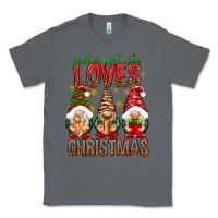 Charcoal Heather Just a girl who loves Christmas Classic Tee - NancyCooperArtShop