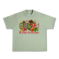 Oil Green jesus the reason for the season Urban Heavy Tee - MaliasSmallBusiness