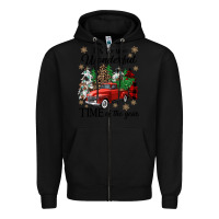 Black its the most wonderful time of the year Zipper Hoodie - CowGirlArtShop