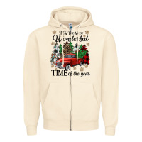 Sandshell its the most wonderful time of the year Zipper Hoodie - CowGirlArtShop