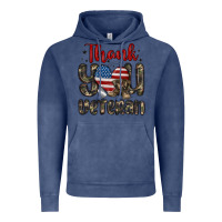 Vintage Denim thank you veteran Vintage Hoodie - MaliasSmallBusiness