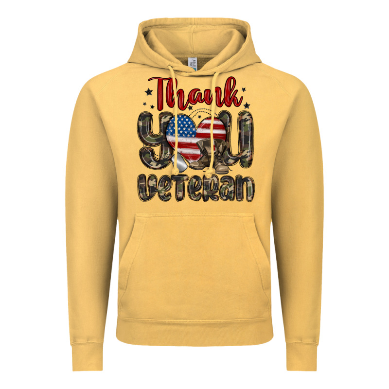 Thank You Veteran Vintage Hoodie by MaliasSmallBusiness | Teevron