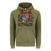 Vintage Olive thank you veteran Vintage Hoodie - MaliasSmallBusiness