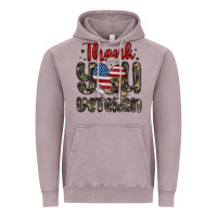 Vintage Zinc thank you veteran Vintage Hoodie - MaliasSmallBusiness