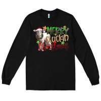 Black merry cluckin christmas Long Sleeve Tee - SublimationCraftShop