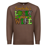 Chestnut St. Patrick's Somebody’s lucky ass wife Premium Sweatshirt - OliviaCreatesArt