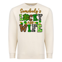Sandshell St. Patrick's Somebody’s lucky ass wife Premium Sweatshirt - OliviaCreatesArt