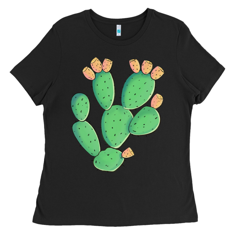 Texas Prickly Pear Cactus Ladies Tee by Artiststas | Teevron