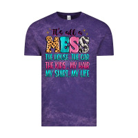 Cloud Purple It's all a mess the house the car Vintage Tee - MaliasSmallBusiness