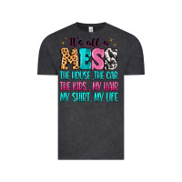 Vintage Black It's all a mess the house the car Vintage Tee - MaliasSmallBusiness