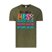 Vintage Olive It's all a mess the house the car Vintage Tee - MaliasSmallBusiness
