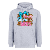 Heather Grey bows before bros olivia Heavyweight Hoodie - OliviaCreatesArt