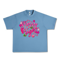 Pebble Blue merry and bright Urban Heavy Tee - MaliasSmallBusiness