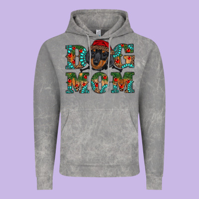 Christmas Dog Mom Dachshund Vintage Hoodie Designed By Ranaportraitstore