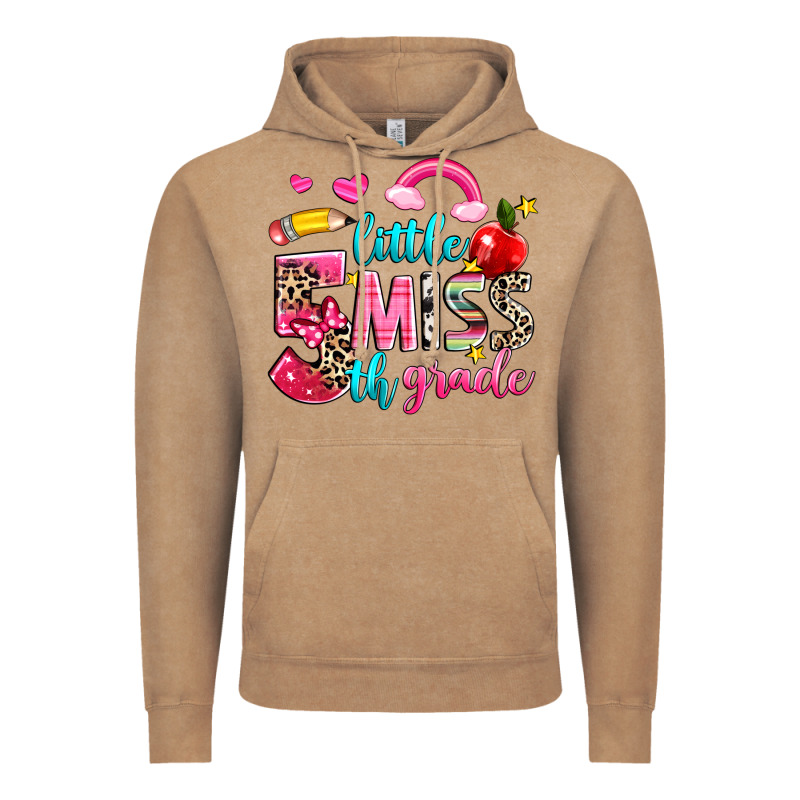 Little Miss Fifth Grade Vintage Hoodie by NancyCooperArtShop | Teevron