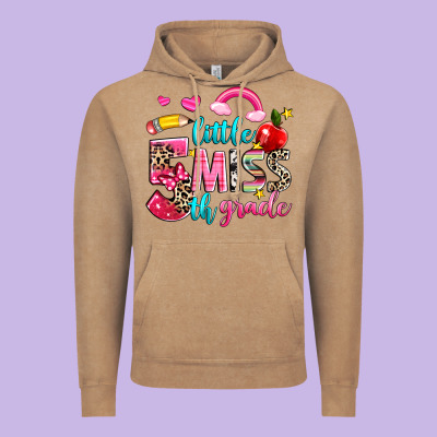 Little Miss Fifth Grade Vintage Hoodie Designed By Nancycooperartshop